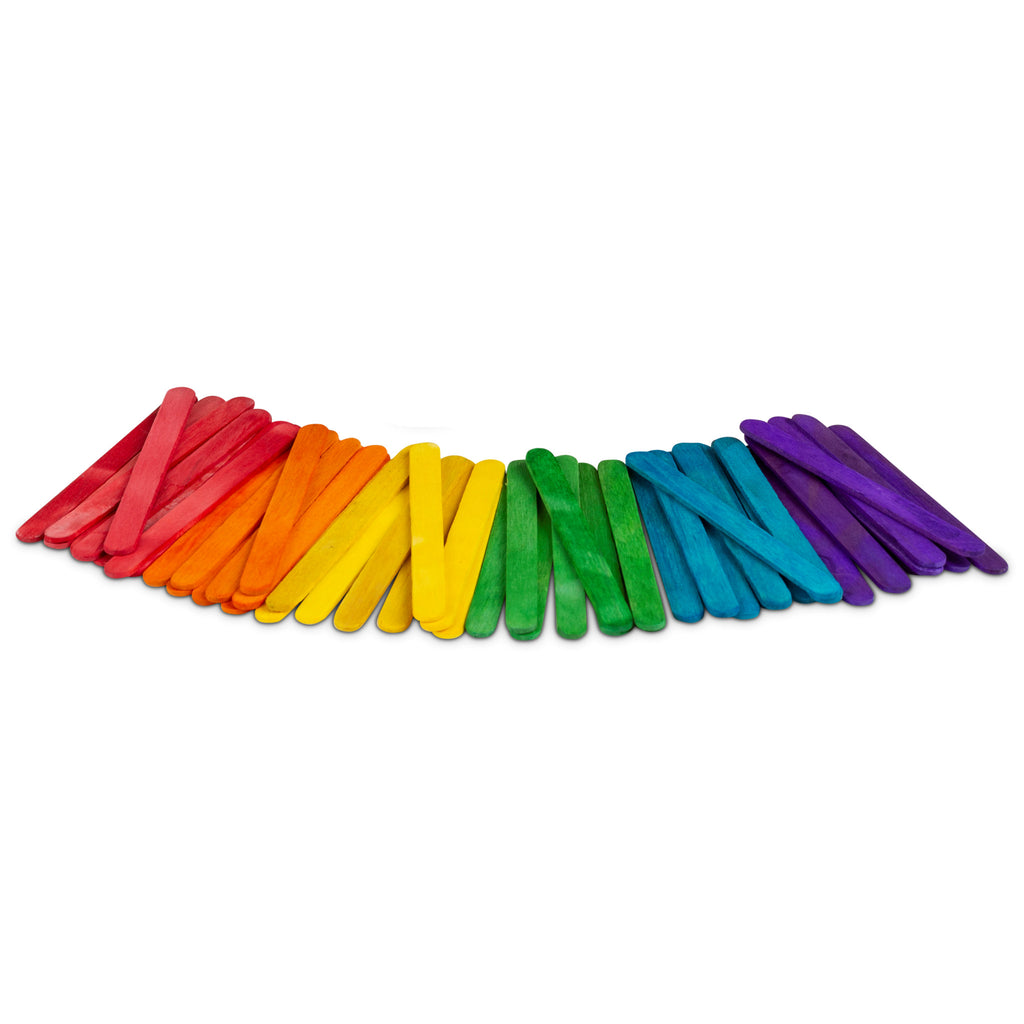 rainbow pop sticks