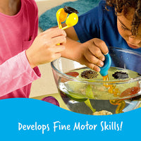 using the tools with water develops fine motor skills